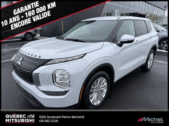 Mitsubishi Outlander ES S-AWC, Sièges chauffants, 7 passagers, Garantie 2032 2022 Blanc