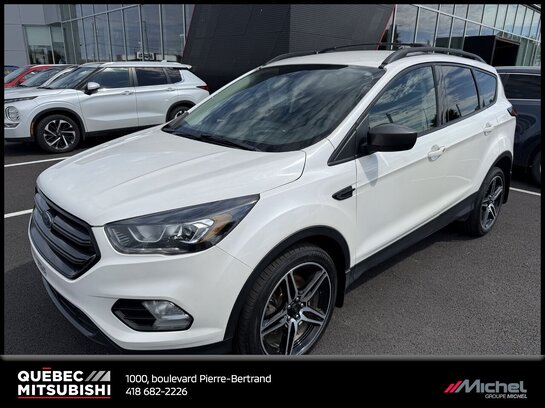 Ford Escape SEL Awd, Sièges chauffants, Démarreur, Cuir 2019 Blanc