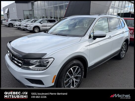 Volkswagen Tiguan Comfortline, Awd, Toit pano, Cuir, GPS, Attache remorque 2018 Blanc