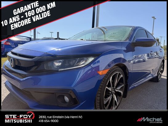 Honda Civic Berline SPORT, SIÈGES CHAUFFANTS, TOIT OUVRANT 2020 Bleu