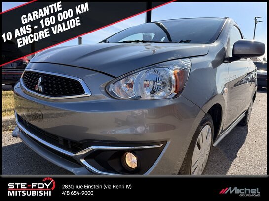 Mitsubishi Mirage ES, CAMÉRA DE RECUL, GARANTIE 2030, CLIMATISATION 2020 Gris