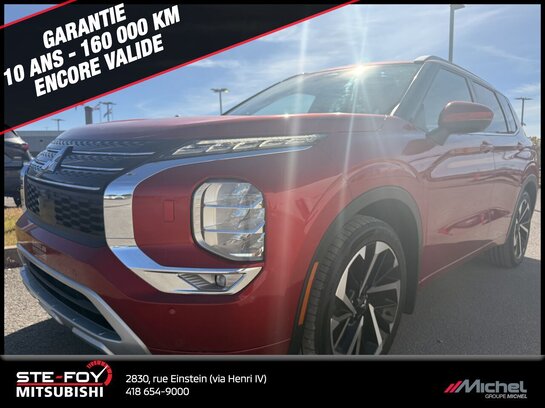 Mitsubishi Outlander GT AWD, TOIT PANO, VOLANT CHAUFFANT, GARANTIE 2022 Rouge