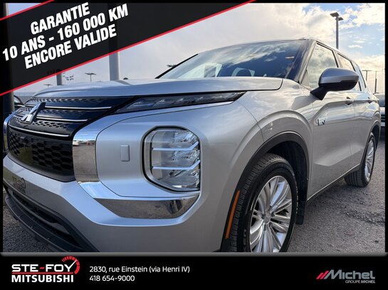 2023 Mitsubishi Outlander PHEV Outlander Plug-In Hybrid ES S-AWD, GARANTIE 2032, HYBRIDE, CAMÉRA DE RECUL Silver