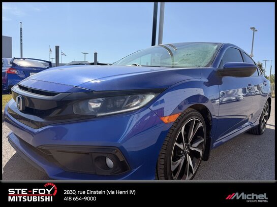 Honda Civic Berline SPORT, SIÈGES CHAUFFANTS, TOIT OUVRANT 2020 Bleu