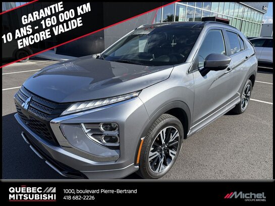 Mitsubishi Eclipse Cross GT S-AWC, Cuir, Hud, Toit Pano, Démarreur à distance 2023 Gris