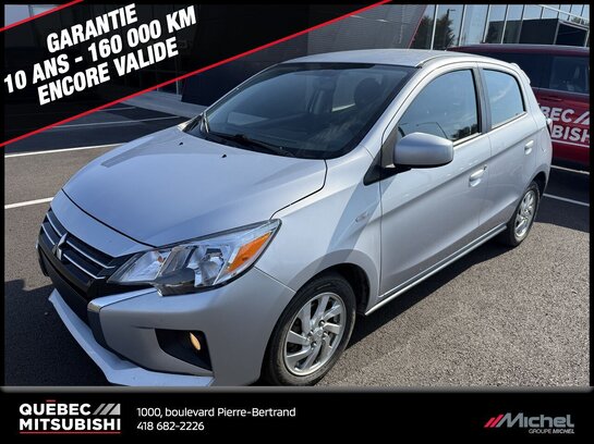 Mitsubishi Mirage SE, Adaptateur de vitesse, Vitres électriques, Apple Carplay/Android Auto 2022 Argent
