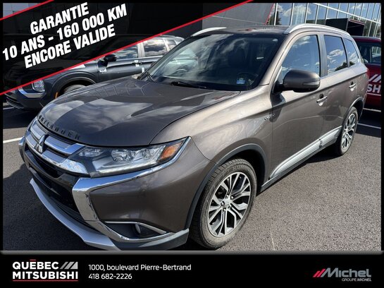 Mitsubishi Outlander GT AWC, 7 passagers, Cuir, Toit ouvrant, Capacité 3500lbs 2016 bronze