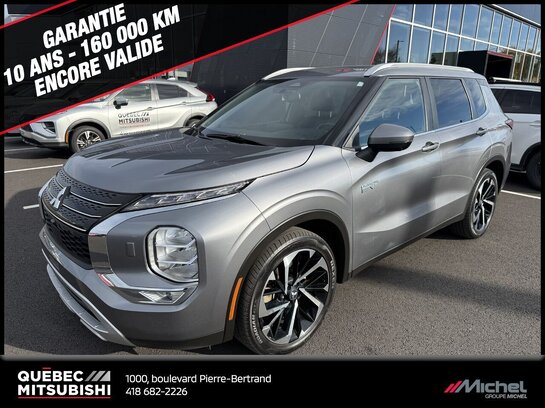 2023 Mitsubishi Outlander PHEV Outlander Plug-In Hybrid SEL S-AWC, Toit pano, Hybride, Aides à la conduite Grey
