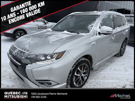 2020 Mitsubishi Outlander Plug-In Hybrid GT S-AWC, Hybride, Cuir, Toit ouvrant Silver